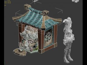 cartoon city - protect the land of god 3D Model