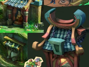cartoon city - protect the land of god 3D Model