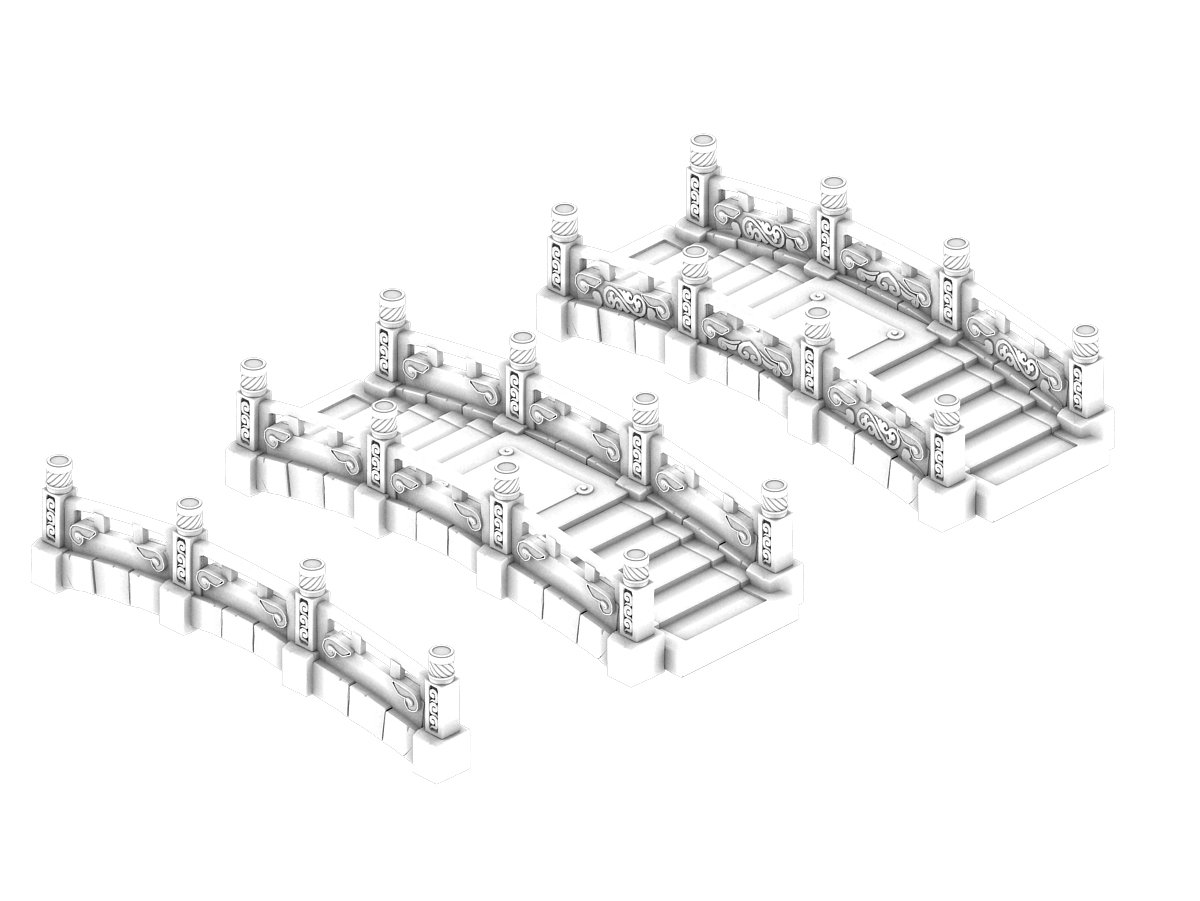 Cartoon City Stone Bridge 19 3d Model In Bridge 3dexport