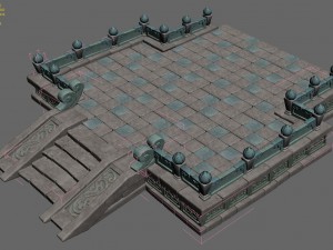 kunlun - square big base 02 3D मॉडल