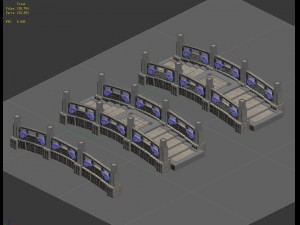 kunlun - square stone bridge 01 Modèle 3D