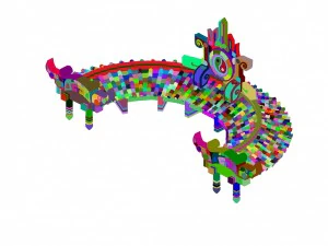 kunlun - tai chi suspension bridge 3D Model