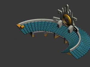 kunlun - tai chi suspension bridge 3D-Modell