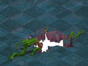 lee pagoda - ground big hole 3D Model