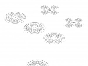 lei fengta - the second floor of the surface pattern 3D Model