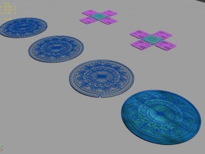 lei fengta - the second floor of the surface pattern 3D Model