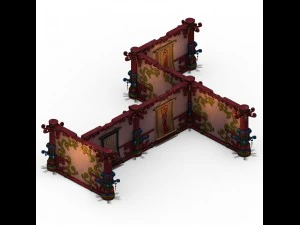 lek pagoda - second floor partitions 3D Model