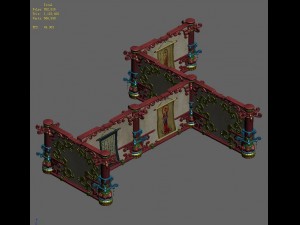 lek pagoda - second floor partitions 3D Model