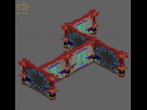 lek pagoda - second floor partitions 3D Model