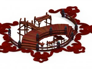 leap tower two - story ladder - pattern 3D Model