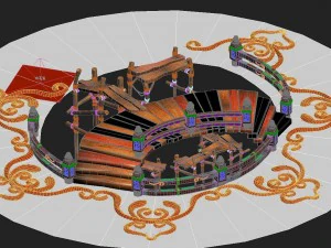 leap tower two - story ladder - pattern 3D Model