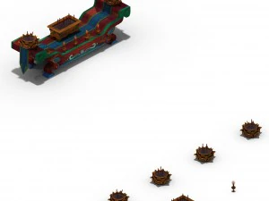 lee pagoda - worship for taiwan - debris 3D Model