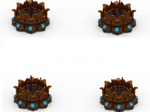 lee pagoda - lotus worship censer 3D Model