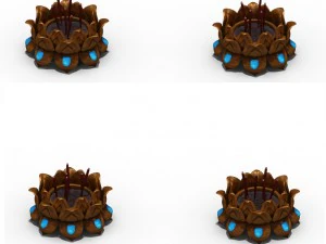 lee pagoda - lotus worship censer 3D Model