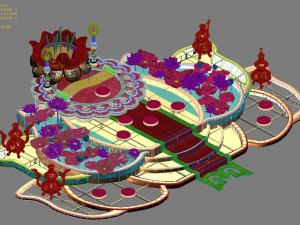 lei fengta - lotus terrace 3Dモデル