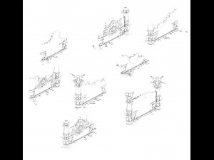 leifeng tower - the sixth floor partition 02 Modelo 3D