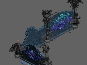 leifeng tower - the sixth floor partition 03 Modello 3D