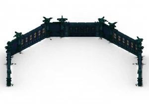 pole tower - sixth floor wall 02 3D Model