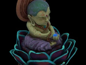 leifeng tower - the sixth floor of the small buddha 3D Model