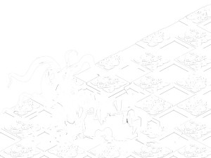 lei pagoda - floor hole - vines 3D 模型