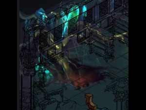 lei pagoda - floor hole - vines 3D 模型