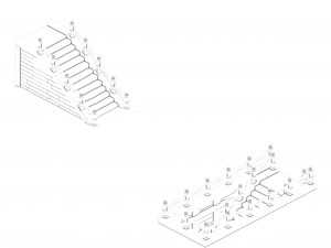 lei pagoda - stairs 06 3D Modell