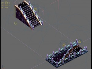 lei pagoda - stairs 06 3D Modell