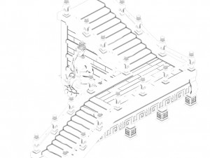 lei pagoda - stairs - statue 3Dモデル