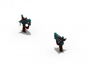 lee pagoda - staircase door 3D Model