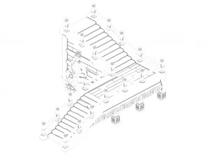 leifeng tower - wooden staircase 03 3D Model