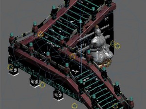 leifeng tower - wooden staircase 03 3D 模型