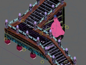 leifeng tower - wooden staircase 03 3D 模型