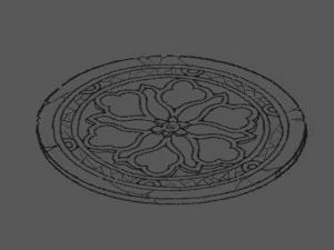 lei fengta - the third floor of the surface jade plate 3D Model