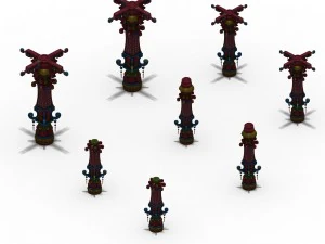 lei fengta - the third floor pillars 3D Model