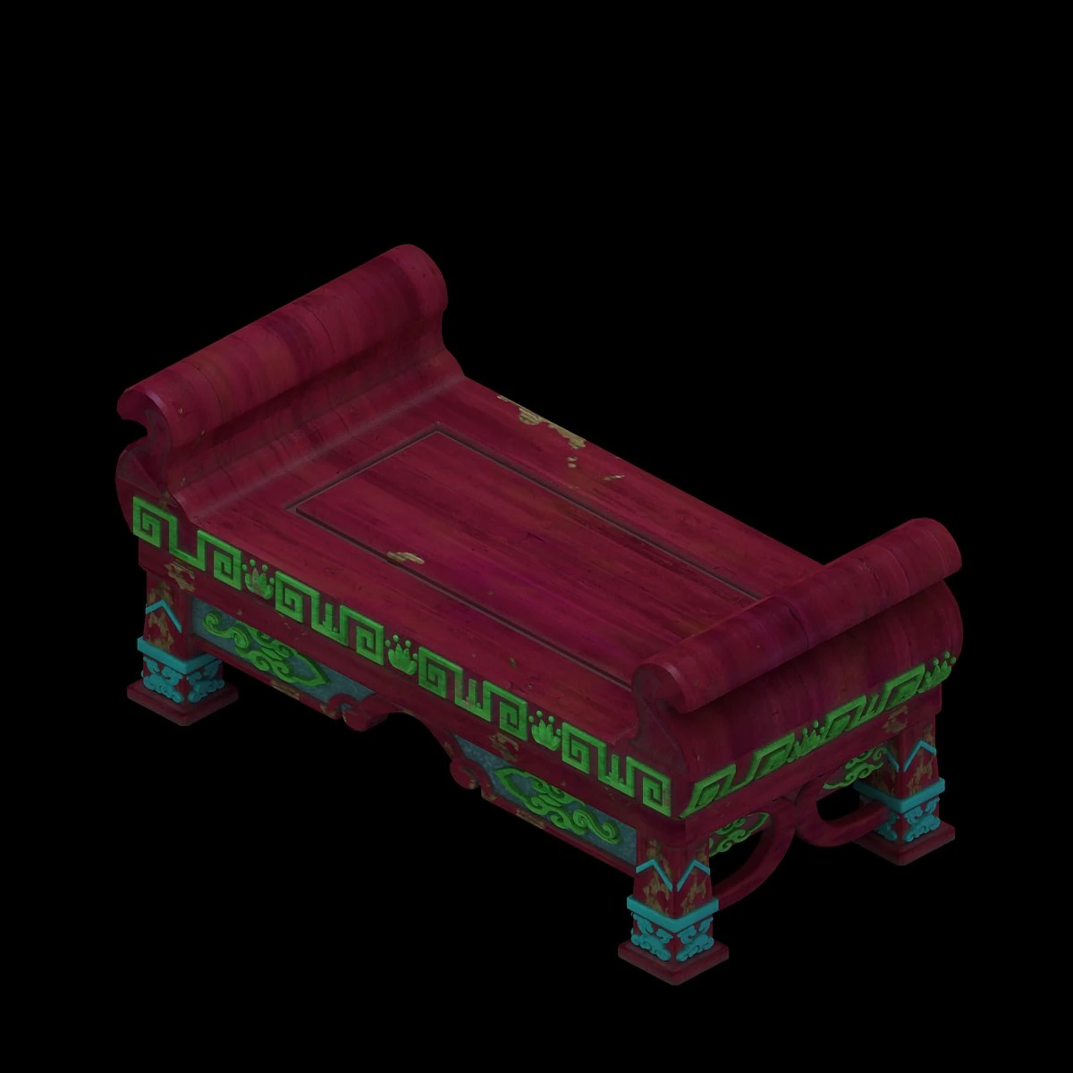 lee pagoda - five layers of debris - table 3D Model .c4d .max .obj .3ds .fbx .stl .blend 