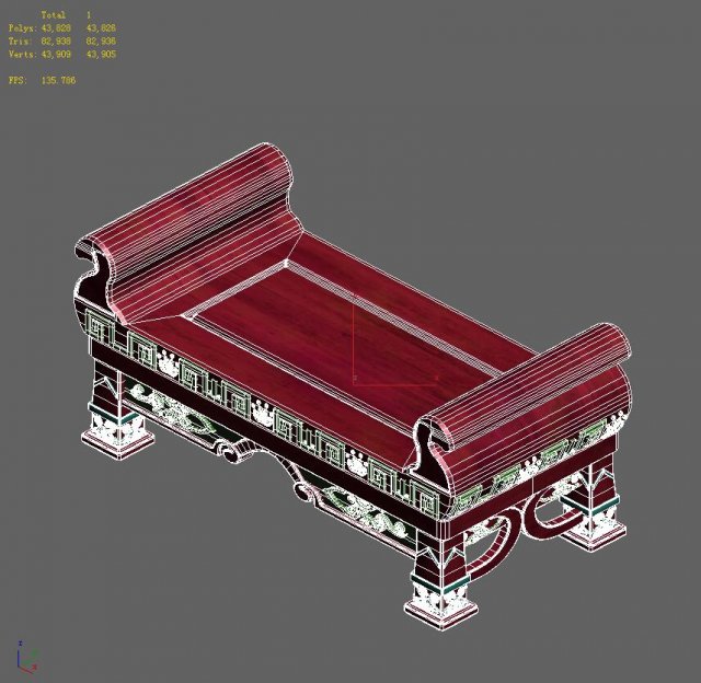 lei fengta - fifth floor partition wall 3D Модель .c4d .max .obj .3ds .fbx .stl .blend