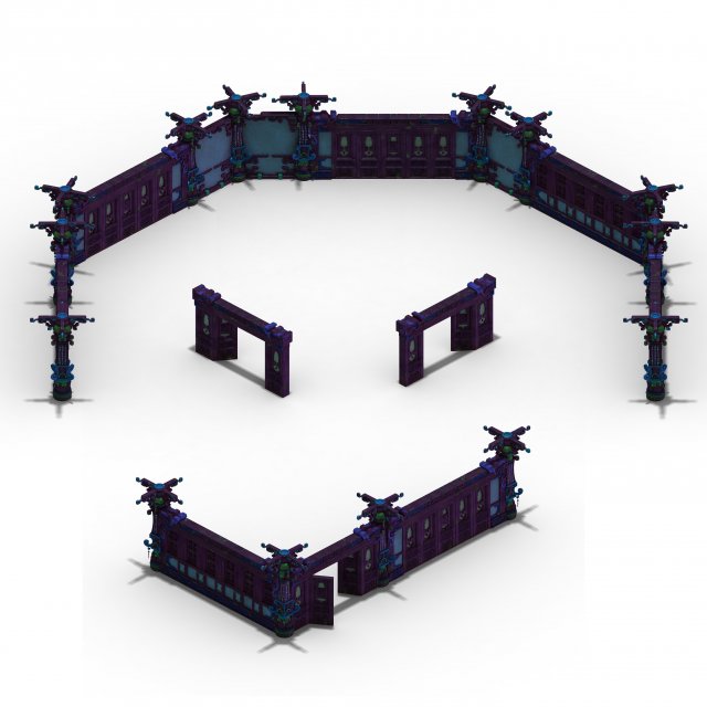 lei fengta - fifth floor wall 3D Model .c4d .max .obj .3ds .fbx .stl .blend 