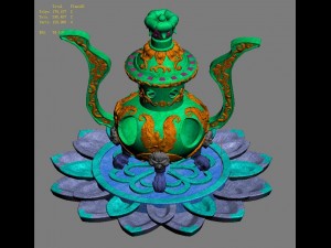 lee pagoda - fifth floor debris - incense burner 3D 模型