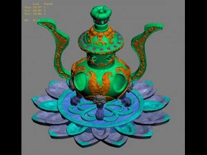 lee pagoda - fifth floor debris - incense burner 3D Model