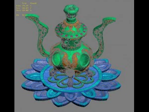 lee pagoda - fifth floor debris - incense burner 3D Model