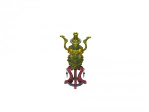 lee pagoda - incense burner 01 3D Model