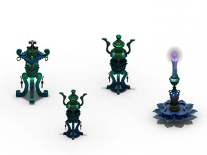 pagoda - censer - candlestick 3D Model