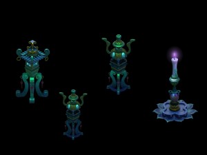 pagoda - censer - candlestick 3D-Modell