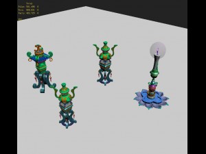 pagoda - censer - candlestick 3D-Modell