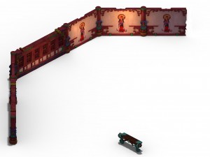 lei fengta - the first floor of the wall - debris Modelo 3D