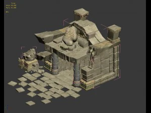 maya - underground city entrance 01 3D Model