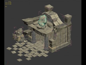 maya - underground city entrance 01 3D Model