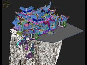 quanzhen teach - the hall 3D Model