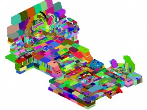 mountain building - altar entrance 271 3D Model