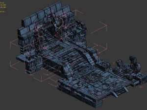 mountain building - altar entrance 271 3D-Modell